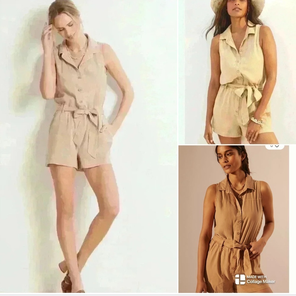 COPY - NWT Anthropologie Cloth and Stone utility romper